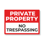 Private Property No Trespassing