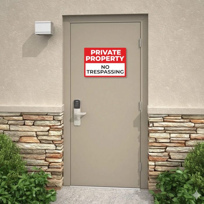 Private Property No Trespassing - Image 3