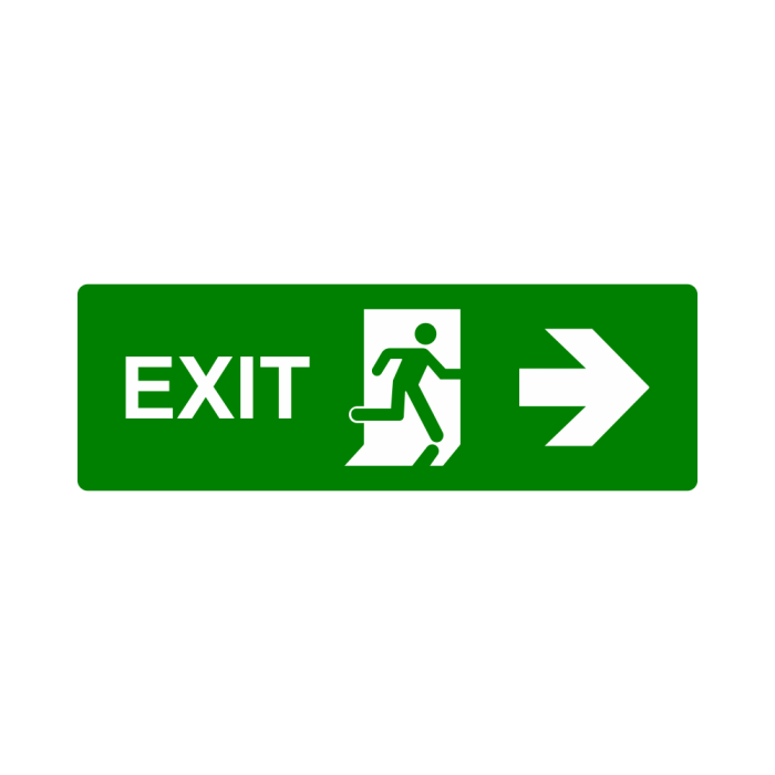 Emergency Exit (30cm x 10cm) - Image 6