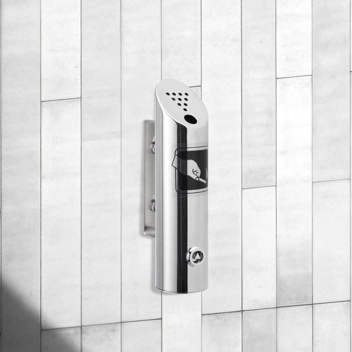 Wall-mounted Ashtray MELBOURNE, Stainless Steel, Silver - Image 6