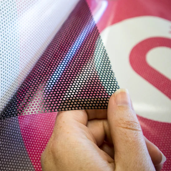 Perforated One Way Window Film 0 One-Way Vision Window Film - Image 1