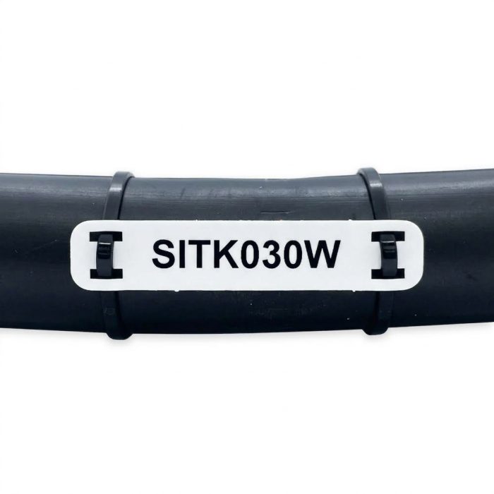 Printed White Tie-On Cable Marker Tag (54mm × 11mm) - Image 2
