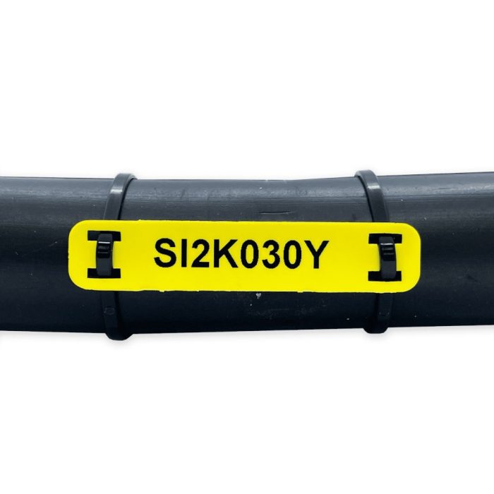 Printed Yellow Tie-On Cable Marker Tag (54mm × 11mm) - Image 2