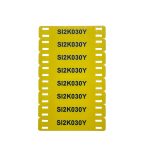 Printed Yellow Tie-On Cable Marker Tag (54mm × 11mm) - Image 3