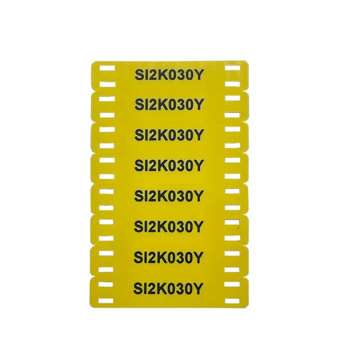 Printed Yellow Tie-On Cable Marker Tag (54mm × 11mm) - Image 3